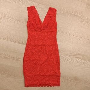 Guess Red Lace Dress
